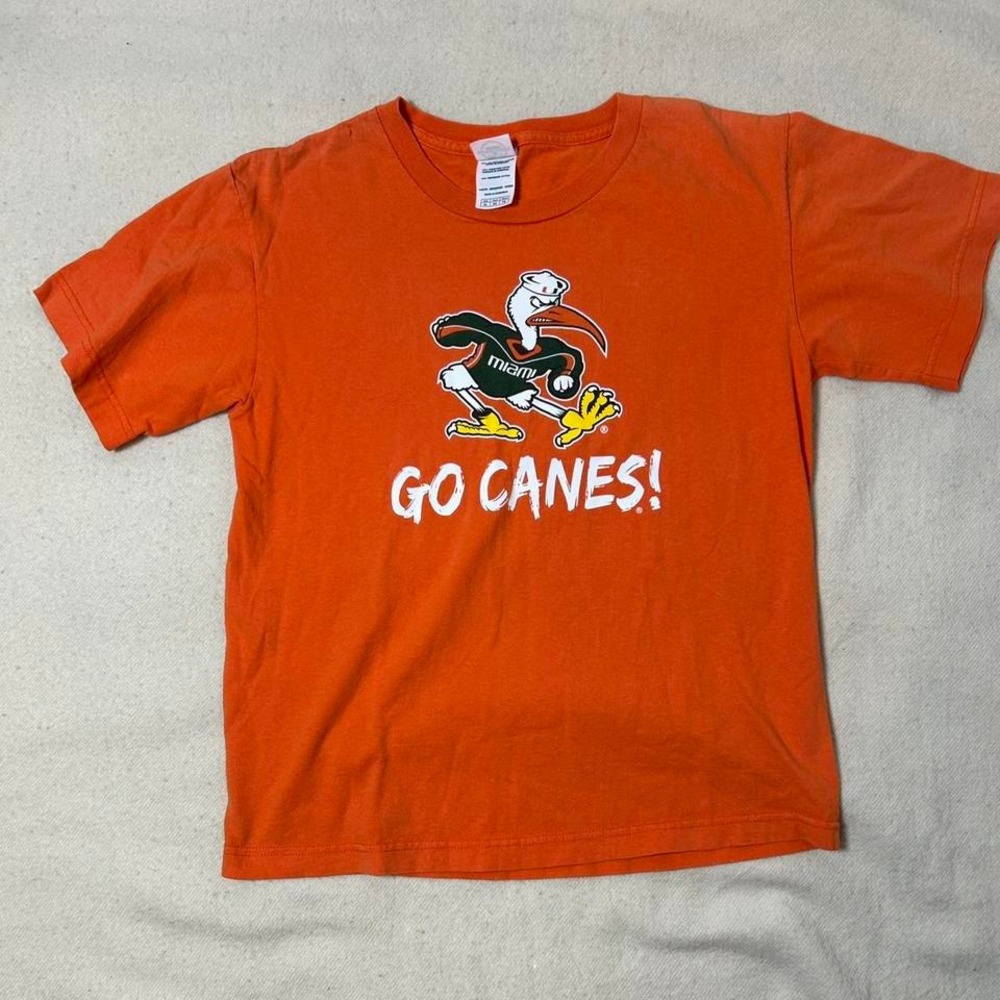 Vintage Miami‎ Hurricanes Orange Single youth XL